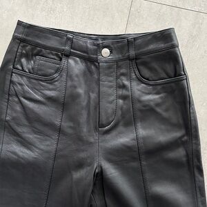 Ted Baker Black High Rise Leather pants